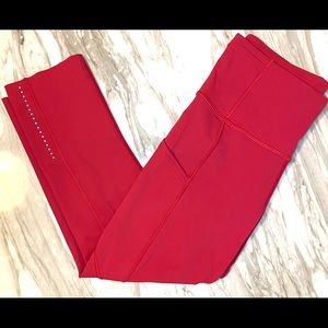 Lululemon Fast and Free Crop II 19” Reflective